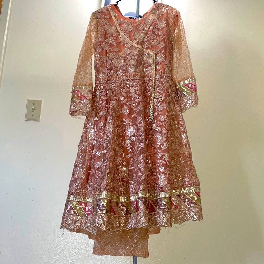 New mona embroidered 4pc dress